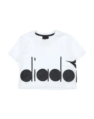 Diadora Babies'  Toddler Girl T-shirt White Size 6 Cotton