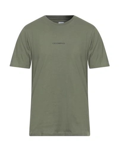 C.p. Company C. P. Company Man T-shirt Military Green Size Xl Cotton In Green