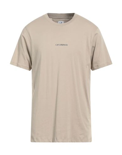 C.p. Company C. P. Company Man T-shirt Beige Size 3xl Cotton In Beige