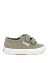 SUPERGA SUPERGA COTJSTRAP CLASSIC TODDLER SNEAKERS MILITARY GREEN SIZE 10.5C TEXTILE FIBERS