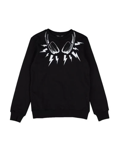 Neil Barrett Babies'  Toddler Boy Sweatshirt Black Size 4 Cotton