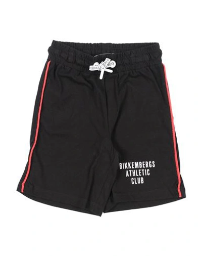 Bikkembergs Babies'  Toddler Boy Shorts & Bermuda Shorts Black Size 5 Cotton