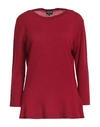 Giorgio Armani Woman Sweater Red Size 12 Virgin Wool In Red