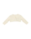 Monnalisa Newborn Girl Wrap Cardigans Cream Size 3 Viscose, Elastane In White