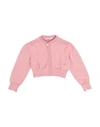 DOLCE & GABBANA DOLCE & GABBANA NEWBORN GIRL CARDIGAN PINK SIZE 3 COTTON