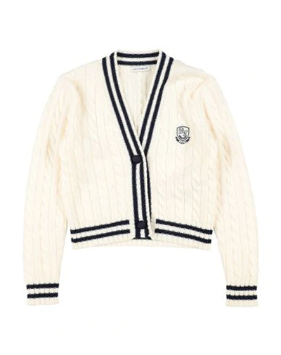 Dolce & Gabbana Babies'  Toddler Girl Cardigan Ivory Size 5 Virgin Wool, Polyester, Viscose In White