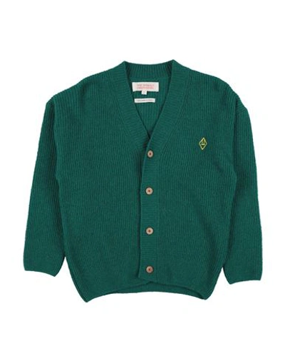 The Animals Observatory Babies'  Toddler Boy Cardigan Emerald Green Size 6 Wool, Polyamide