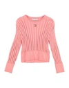 Dolce & Gabbana Babies'  Toddler Girl Sweater Pink Size 3 Cotton, Bronze