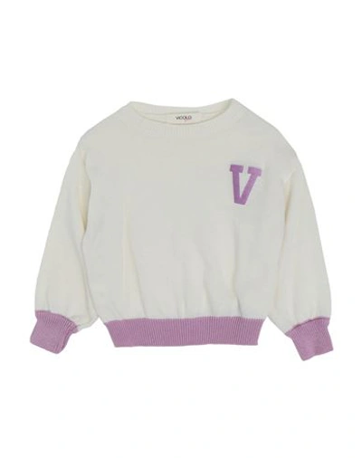 Vicolo Babies'  Toddler Girl Sweater White Size 6 Cotton, Acrylic