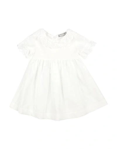 Kid's Company Newborn Girl Baby Dress White Size 3 Cotton, Linen