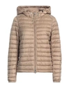 Parajumpers Woman Down Jacket Sand Size Xl Polyamide In Beige