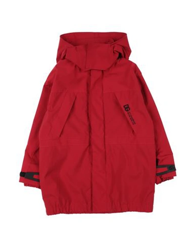 Dolce & Gabbana Babies'  Toddler Boy Coat Red Size 5 Polyamide, Elastane, Polyurethane, Zamak