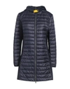 Parajumpers Woman Puffer Navy Blue Size L Polyamide, Polyester, Elastane
