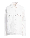 Givenchy Denim Oversize Jacket With Adjustable Hemline Straps In White
