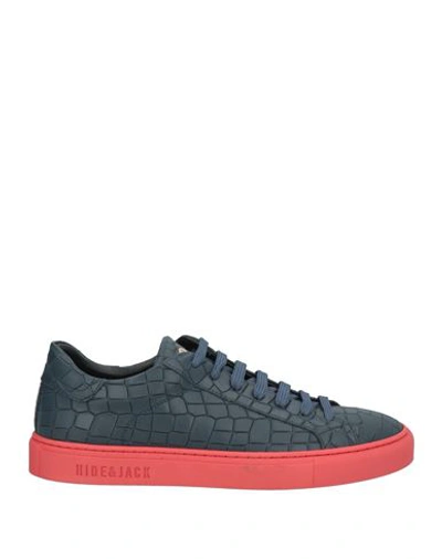 Hide & Jack Essence Leather Sneakers In Blue