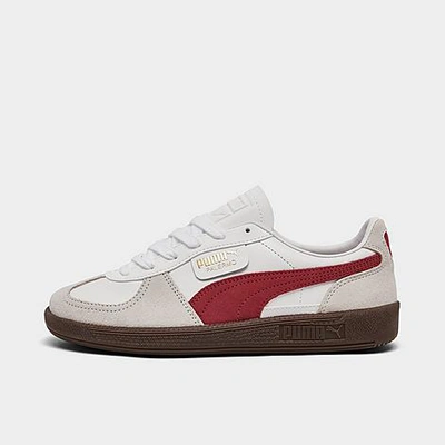 Puma Women's Palermo Special Casual Shoes In  White/vapor Gray/club Red