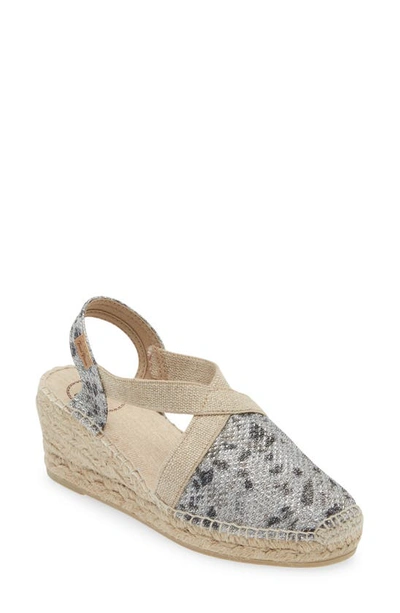 Toni Pons 'triton' Espadrille Wedge In Nit Night