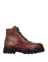 Carpe Diem Man Ankle Boots Tan Size 9 Leather In Brown