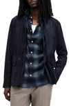 ALLSAINTS SURVEY LEATHER & WOOL BLEND LAYERED JACKET