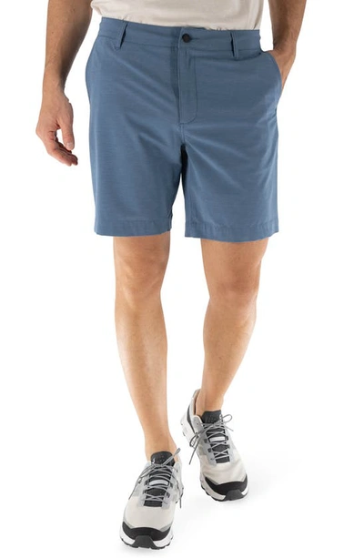 Devil-dog Dungarees 8" Hybrid Shorts In Blue Bay