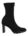 ALEXANDER MCQUEEN ALEXANDER MCQUEEN ZIP-UP ANKLE BOOTS WOMAN ANKLE BOOTS BLACK SIZE 8 ELASTANE, POLYESTER