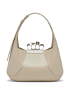 ALEXANDER MCQUEEN NEUTRAL THE JEWELLED TOTE BAG