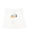 Dsquared2 Toddler Boy Shorts & Bermuda Shorts White Size 4 Cotton In White