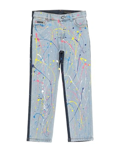 Dolce & Gabbana Babies'  Toddler Boy Jeans Blue Size 5 Cotton, Elastane, Zamak