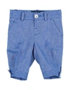 Harmont & Blaine Newborn Boy Pants Azure Size 3 Linen In Blue