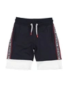 Bikkembergs Babies'  Toddler Boy Shorts & Bermuda Shorts Midnight Blue Size 4 Cotton