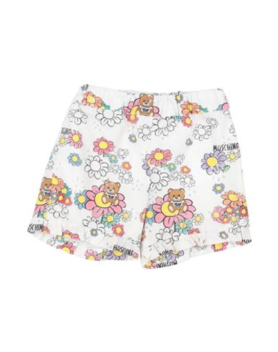 Moschino Baby Newborn Girl Shorts & Bermuda Shorts White Size 3 Cotton
