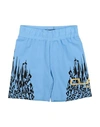 Cavalli Class Babies'  Toddler Girl Shorts & Bermuda Shorts Azure Size 6 Cotton, Elastane In Blue