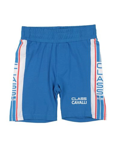 Cavalli Class Babies'  Toddler Boy Shorts & Bermuda Shorts Azure Size 4 Cotton, Elastane In Blue