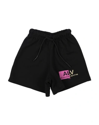 Alv By Alviero Martini Babies'  Toddler Girl Shorts & Bermuda Shorts Black Size 6 Cotton, Polyester