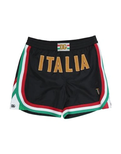 Dolce & Gabbana Babies'  Toddler Boy Shorts & Bermuda Shorts Black Size 4 Polyester