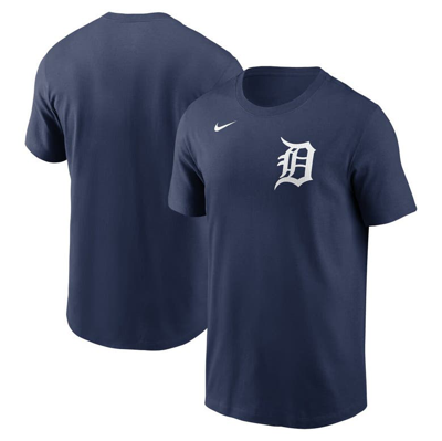 Nike Navy Detroit Tigers Fuse Wordmark T-shirt In Blue