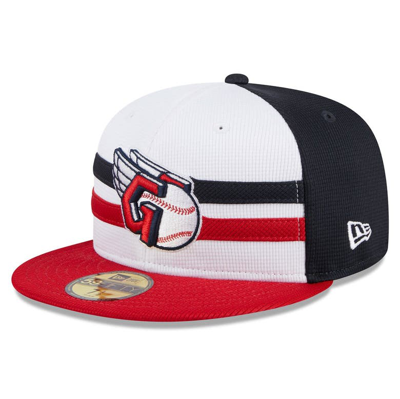 New Era White Cleveland Guardians 2024 Batting Practice 59fifty Fitted Hat