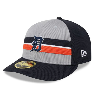 New Era Gray Detroit Tigers 2024 Batting Practice Low Profile 59fifty Fitted Hat