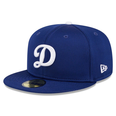 New Era Royal Los Angeles Dodgers 2024 Batting Practice 59fifty Fitted Hat