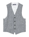 Daniele Alessandrini Babies'  Toddler Boy Tailored Vest Midnight Blue Size 7 Linen, Viscose