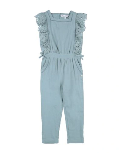 Tartine Et Chocolat Babies'  Toddler Girl Jumpsuit Sage Green Size 6 Linen