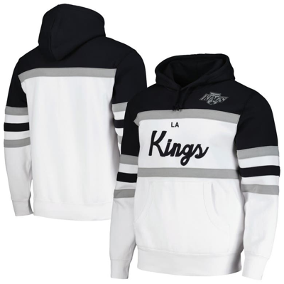 Mitchell & Ness White/black Los Angeles Kings Head Coach Pullover Hoodie