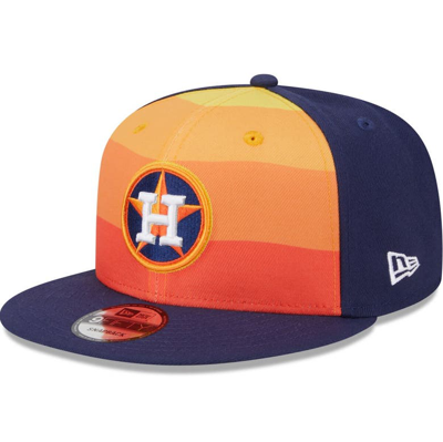 New Era Orange Houston Astros 2024 Batting Practice 9fifty Snapback Hat