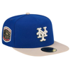 NEW ERA NEW ERA ROYAL NEW YORK METS CANVAS A-FRAME 59FIFTY FITTED HAT