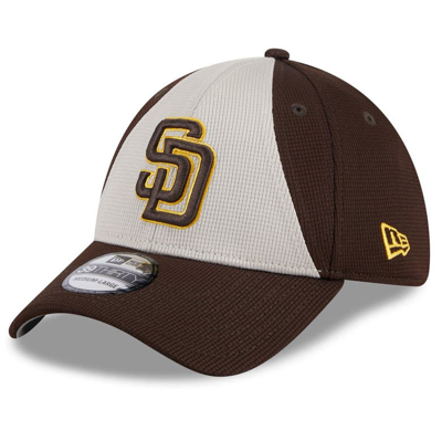 New Era Brown San Diego Padres 2024 Batting Practice 39thirty Flex Hat In Dark Brown