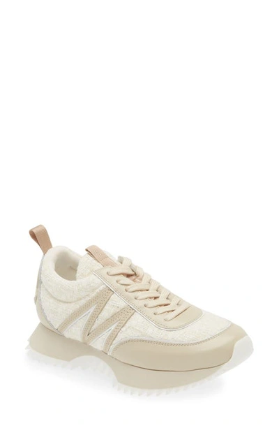 Moncler Pacey Sneaker In Boucle White