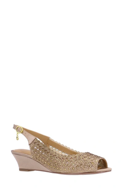 J. Reneé Malorie Slingback Wedge Sandal In Beige