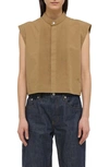 Helmut Lang Sleeveless Tuxedo Bib In Trench