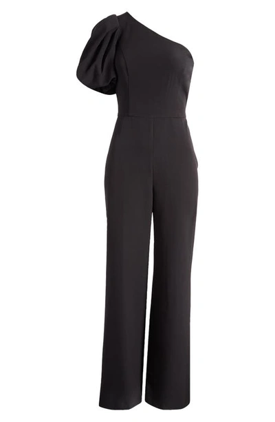 Eliza J One-shoulder Jumpsuit In Black