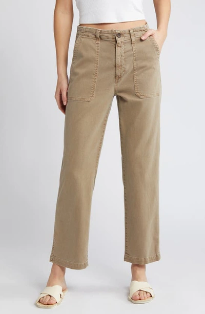 Ag Analeigh High Waist Jeans In Sulfur Desert Taupe